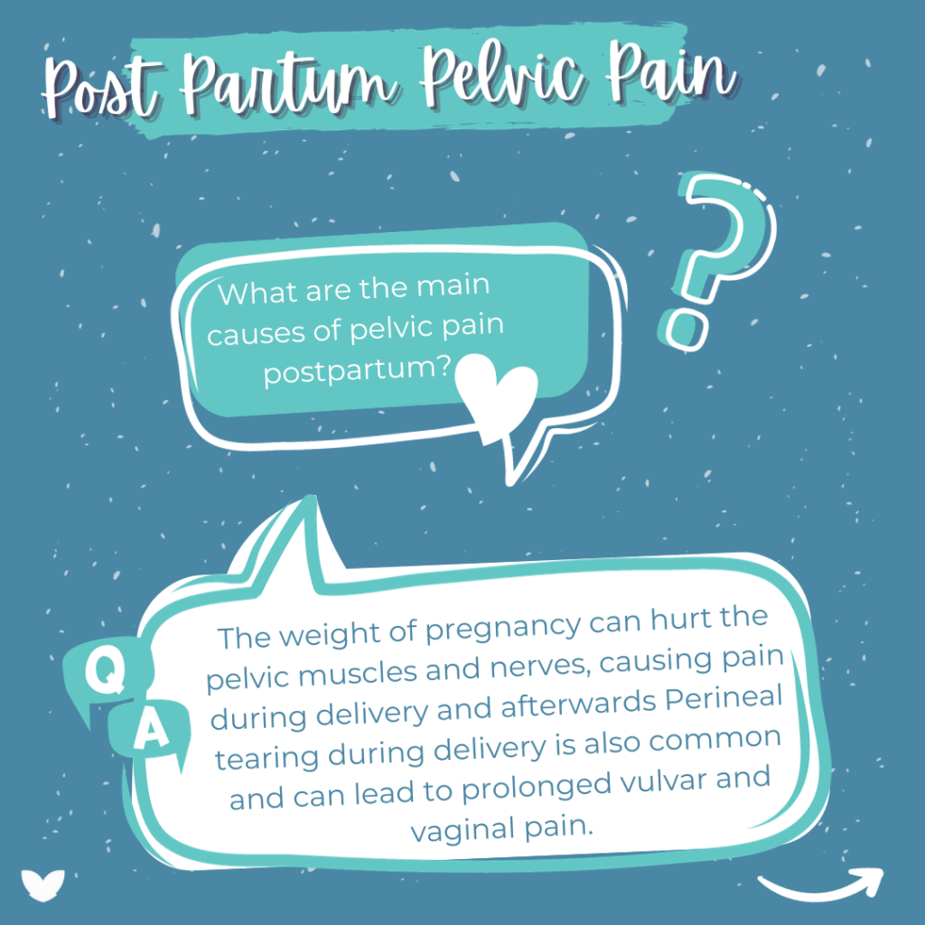 Image of causes of pelvic pain postpartum.